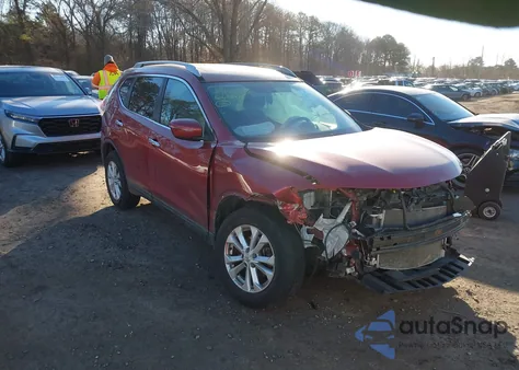 2016 Nissan Rogue Sv z USA, uszkodzony, nr VIN 5N1AT2MV4GC877981